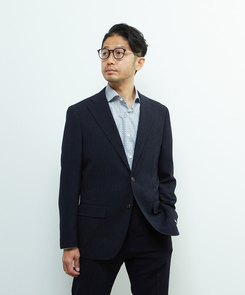 MEN'S MELROSE(メンズメルローズ)の「トラベストブッチャーコンフォートジャケット(セットアップ可)(テーラードジャケット・メンズ・ネイビー/ベージュ・3/4/5/2)」の20枚目の写真