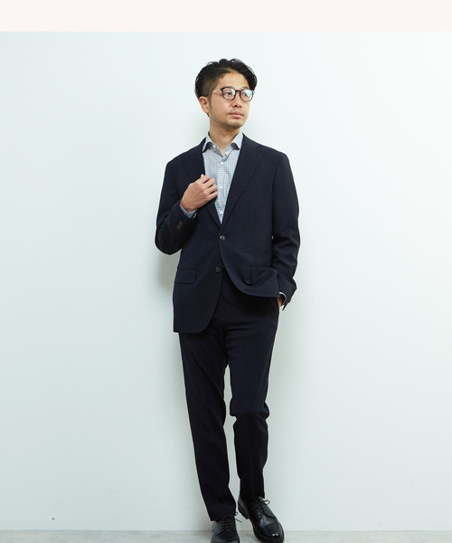 MEN'S MELROSE(メンズメルローズ)の「トラベストブッチャーコンフォートジャケット(セットアップ可)(テーラードジャケット・メンズ・ネイビー/ベージュ・3/4/5/2)」の22枚目の写真