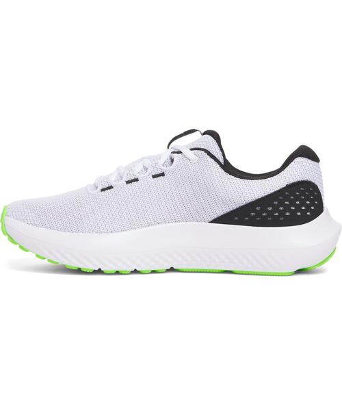 UNDER ARMOUR(アンダーアーマー)の「UAチャージド サージ4(ランニング/メンズ)(スニーカー・メンズ・ブラック×ホワイト・28.5cm/29.5cm/30.0cm/31cm/26.0cm/26.5cm/27.0cm/27.5cm/25.0cm/25.5cm/29.0cm/32cm/28.0cm/33)」の2枚目の写真