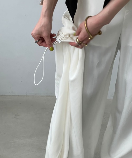 YOUYILIN】2wayドレープ ワイドシルエットパンツ CHYOUW25s007