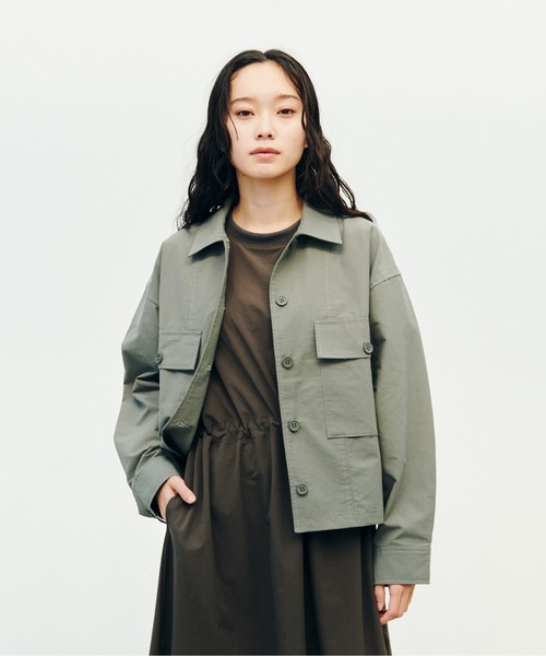 KELTY(ケルティ)の「ショート シャツ ブルゾン(ブルゾン・レディース・ライトブルー/カーキ/ブラック/ベージュ・FREE)」の12枚目の写真