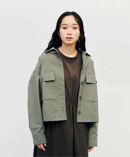 KELTY(ケルティ)の「ショート シャツ ブルゾン(ブルゾン・レディース・ライトブルー/カーキ/ブラック/ベージュ・FREE)」の13枚目の写真