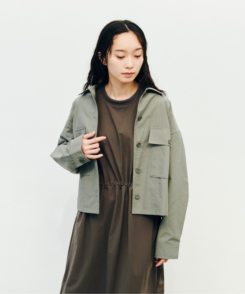 KELTY(ケルティ)の「ショート シャツ ブルゾン(ブルゾン・レディース・ライトブルー/カーキ/ブラック/ベージュ・FREE)」の14枚目の写真
