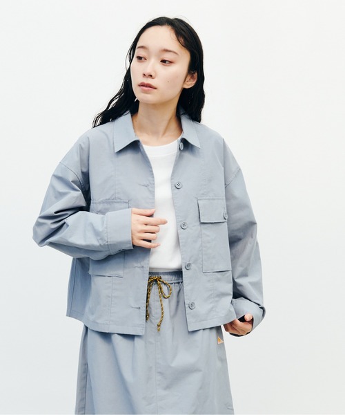 KELTY(ケルティ)の「ショート シャツ ブルゾン(ブルゾン・レディース・ライトブルー/カーキ/ブラック/ベージュ・FREE)」の21枚目の写真