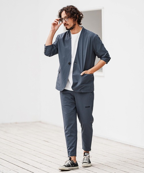 felkod(フィルコッド)の「mp13317- Light Oxford Easy Pants イージーパンツ(その他パンツ・メンズ・ネイビー/ブラック・L/M/S)」の7枚目の写真