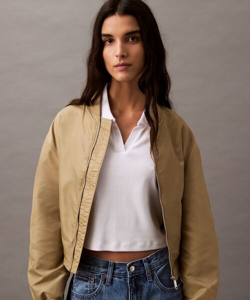 Calvin Klein(カルバン・クライン)の「ロゴリブ ポロシャツ(ポロシャツ・レディース・ブラック/ライトピンク/ホワイト・M/S/XS)」の11枚目の写真