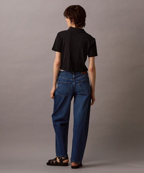 Calvin Klein(カルバン・クライン)の「ロゴリブ ポロシャツ(ポロシャツ・レディース・ブラック/ライトピンク/ホワイト・M/S/XS)」の6枚目の写真