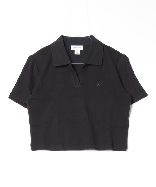 Calvin Klein(カルバン・クライン)の「ロゴリブ ポロシャツ(ポロシャツ・レディース・ブラック/ライトピンク/ホワイト・M/S/XS)」の19枚目の写真