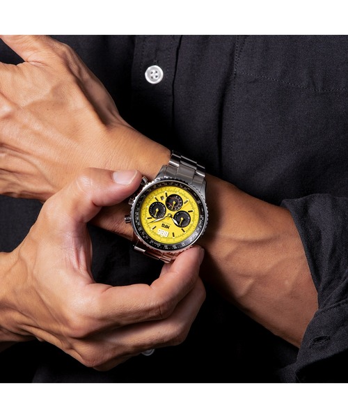ANGELCLOVER（エンジェルクローバー）の「Angel Clover/エンジェルクローバー MFゴーストコラボ 腕時計 ACL-NTS44MFGSU メンズ（アナログ腕時計・メンズ・イエロー・FREE）」の13枚目の写真