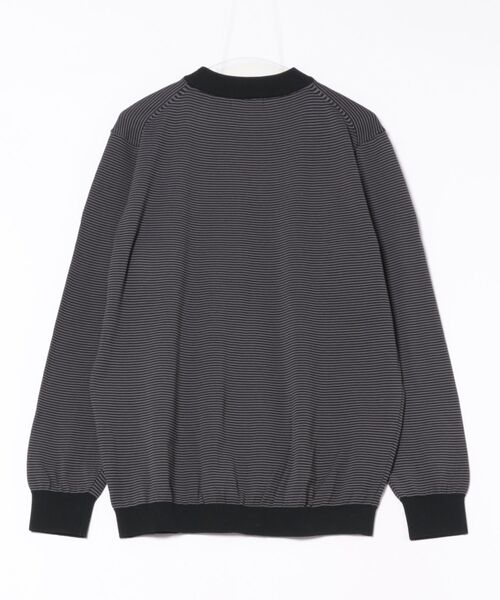 Rinascente(リナシェンテ)の「【Rinascente/リナシェンテ】Long Ship Knit ボーダー モックネック ニット セーター Made in Japan(ニット/セーター・メンズ・テラコッタ/ダークグリーン/ダークブラウン/ネイビー/ブルー/ブラック×グレー・SMALL/MEDIUM/LARGE/X-LARGE)」の7枚目の写真
