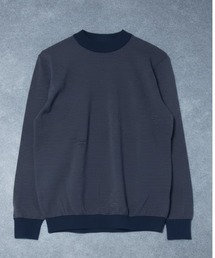 【Rinascente/リナシェンテ】Long Ship Knit ボーダー モックネック ニット セーター Made in Japan