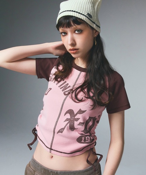 X-girl（エックスガール）の「CAT EAR BEANIE（ニットキャップ/ビーニー・レディース・ホワイト/ブラック・ONE SIZE）」の6枚目の写真