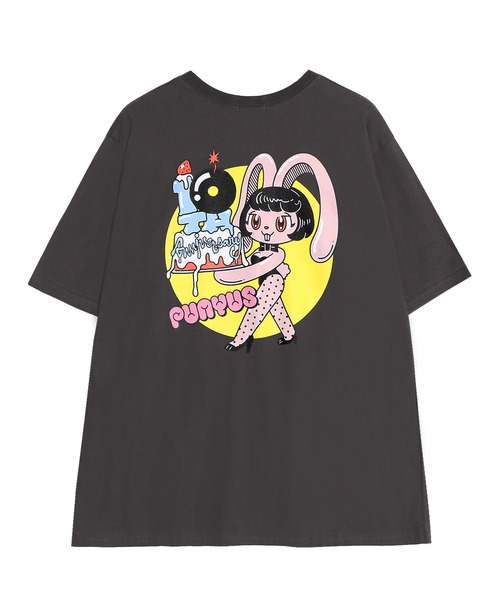 PUNYUS（プニュズ）の「10th rabbitビッグＴシャツ（Tシャツ/カットソー・レディース・ホワイト/スミクロ・3/4）」の19枚目の写真