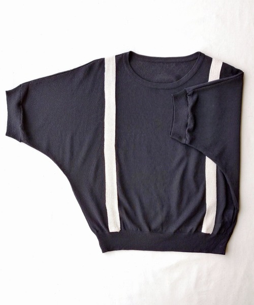 Q（キュー）の「シアードルマンニット（ニット/セーター・レディース・ブラック/ネイビー・MEDIUM）」の15枚目の写真