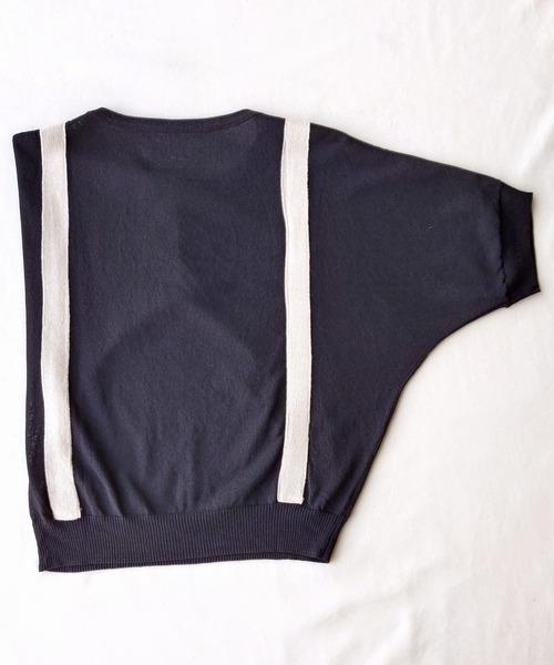 Q（キュー）の「シアードルマンニット（ニット/セーター・レディース・ブラック/ネイビー・MEDIUM）」の17枚目の写真