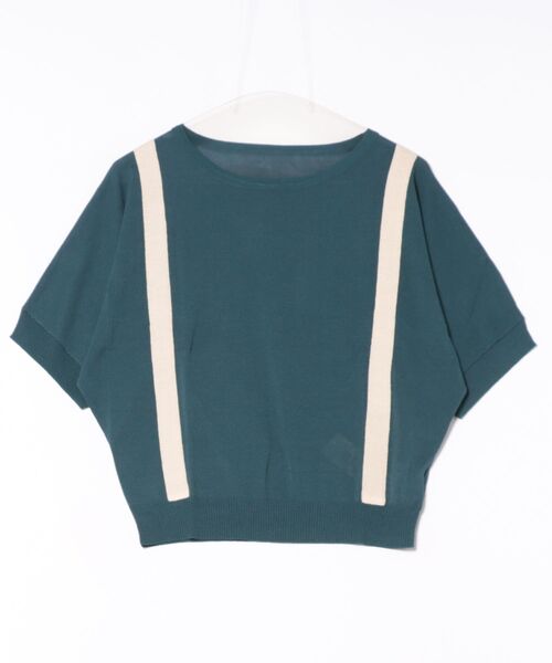 Q（キュー）の「シアードルマンニット（ニット/セーター・レディース・ブラック/ネイビー・MEDIUM）」の6枚目の写真