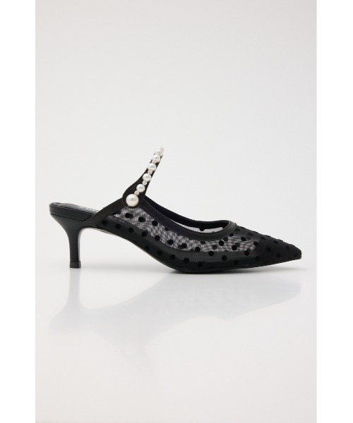 STACCATO(スタッカート)の「パールラインシースルードットミュール(パンプス・レディース・オレンジ系その他/ブラック・22.5cm/23cm/23.5cm/24cm/24.5cm)」の5枚目の写真