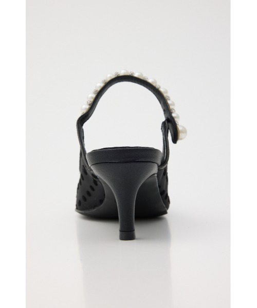 STACCATO(スタッカート)の「パールラインシースルードットミュール(パンプス・レディース・オレンジ系その他/ブラック・22.5cm/23cm/23.5cm/24cm/24.5cm)」の6枚目の写真