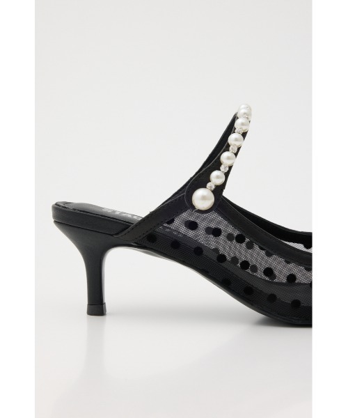 STACCATO(スタッカート)の「パールラインシースルードットミュール(パンプス・レディース・オレンジ系その他/ブラック・22.5cm/23cm/23.5cm/24cm/24.5cm)」の7枚目の写真