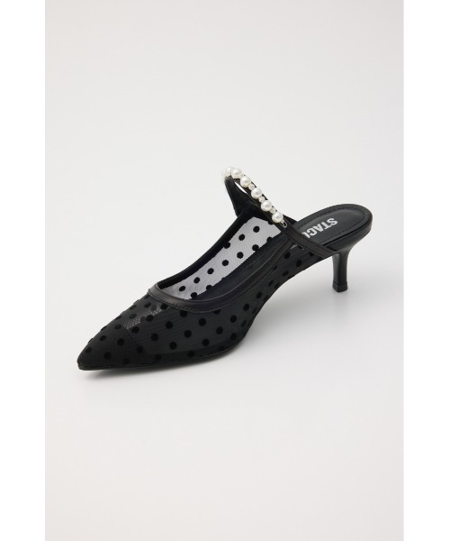 STACCATO(スタッカート)の「パールラインシースルードットミュール(パンプス・レディース・オレンジ系その他/ブラック・22.5cm/23cm/23.5cm/24cm/24.5cm)」の9枚目の写真