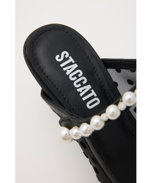 STACCATO(スタッカート)の「パールラインシースルードットミュール(パンプス・レディース・オレンジ系その他/ブラック・22.5cm/23cm/23.5cm/24cm/24.5cm)」の11枚目の写真