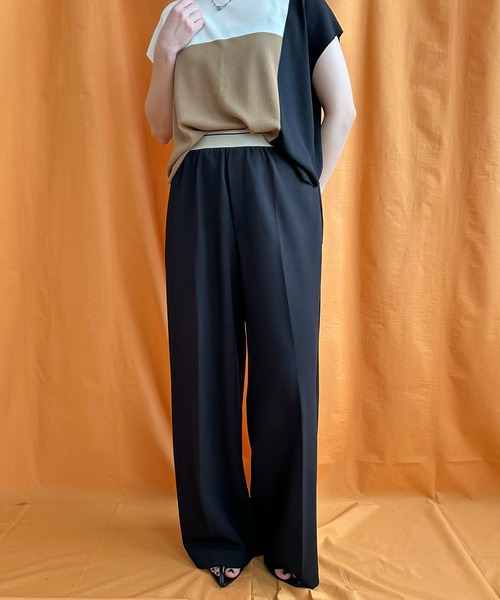 LIMI feu ウエストベルトデザイン　ワイドパンツ LIMI feu ウエストベルトデザイン ワイドパンツ