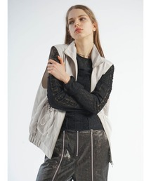 MESH POCKET DOUBLE ZIP VEST