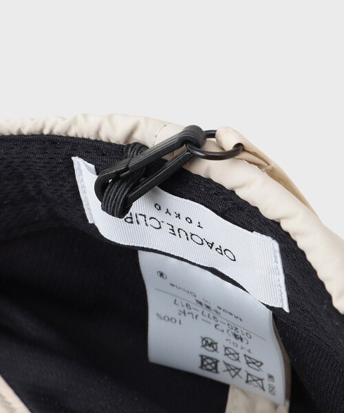 OPAQUE.CLIP（オペークドットクリップ）の「【取外し可】紐付きナイロンキャップ（キャップ・レディース・オフホワイト/グレー/ブラック・00）」の9枚目の写真