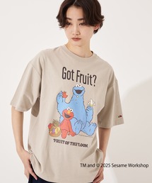 SESAME STREET×FTL Illust T-Shirt B / コラボ / セサミストリート / 半袖 / 前面 / キャラクター / イラスト / プリント / ワンポイント / ロゴ / ユニセックス