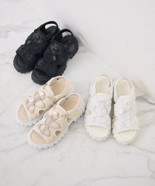 ems excite（エムズエキサイト）の「スポーツサンダル（サンダル・レディース・ブラック/ライトベージュ/オフホワイト・MEDIUM/LARGE）」の11枚目の写真