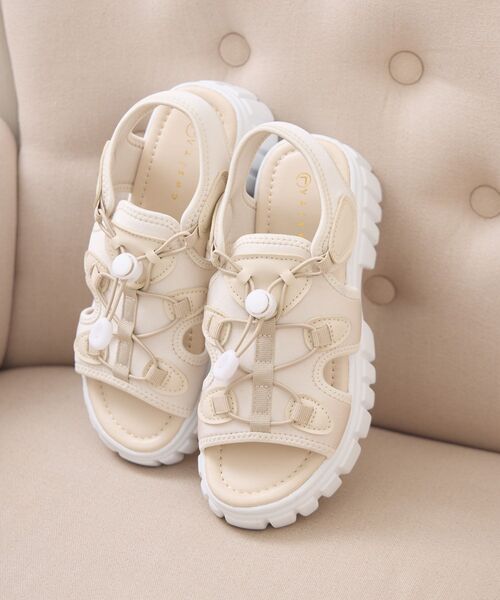 ems excite（エムズエキサイト）の「スポーツサンダル（サンダル・レディース・ブラック/ライトベージュ/オフホワイト・MEDIUM/LARGE）」の16枚目の写真