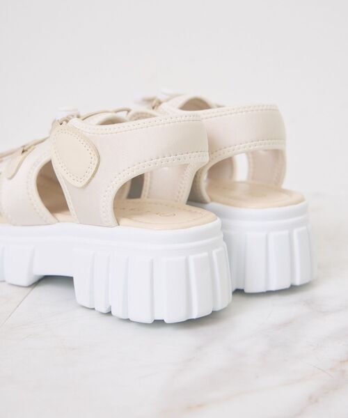 ems excite（エムズエキサイト）の「スポーツサンダル（サンダル・レディース・ブラック/ライトベージュ/オフホワイト・MEDIUM/LARGE）」の20枚目の写真