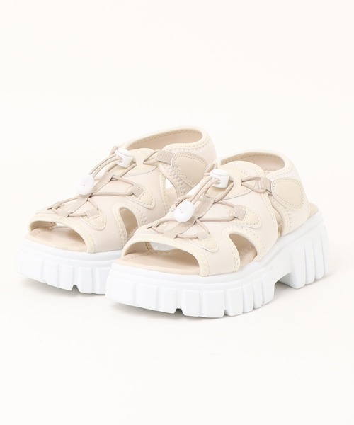 ems excite（エムズエキサイト）の「スポーツサンダル（サンダル・レディース・ブラック/ライトベージュ/オフホワイト・MEDIUM/LARGE）」の21枚目の写真