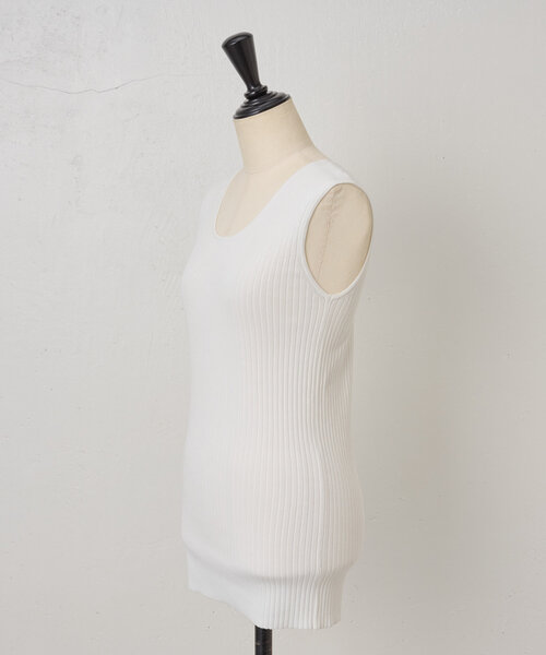 BEARDSLEY(ビアズリー)の「リブタンクトップ(タンクトップ・レディース・ホワイト/ブラック・FREE)」の12枚目の写真