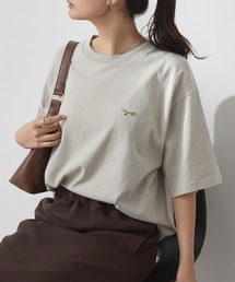 PENNEYS/ペニーズ 別注 THE FOX ロゴ ワンポイントワッペン刺繍 オーバーサイズ半袖Tシャツ