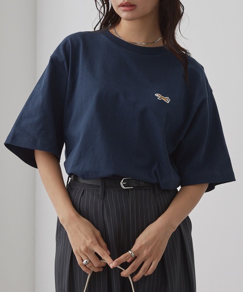 Tシャツ/カットソー（ブルー・ネイビー/青色系・ボーダー柄
