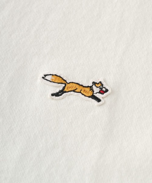 PENNEYS（ぺニーズ）の「PENNEYS/ペニーズ 別注 THE FOX ロゴ ワンポイントワッペン刺繍 オーバーサイズ半袖Tシャツ（Tシャツ/カットソー・レディース・チャコール/ホワイト/ライトグレー/ダークネイビー/ピンク/アイボリー系/ブラック/ベージュ系/ブラック系/サックスブルー・S/M/L）」の15枚目の写真