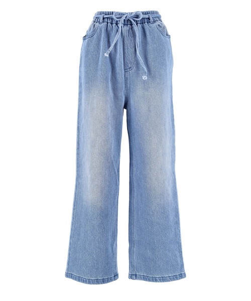 coca（coca）（コカ）の「【WEB限定セール】度甘デニムワイドパンツ（デニムパンツ・レディース・アイボリー/ブルー・S/L/M）」の14枚目の写真