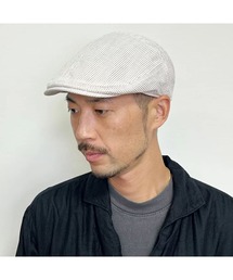 yield（イールド）の「【Basiquenti】Seersucker Stripe Hunting（シアサッカーストライプハンチング） BCZ-N41957（ハンチング/ベレー帽）」