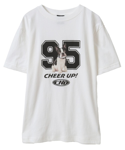 Candy Stripper（キャンディストリッパー）の「CHEER UP! Tシャツ（Tシャツ/カットソー・レディース・レッド/オフホワイト/ライトブルー/ブラック・M/L/XL）」の2枚目の写真