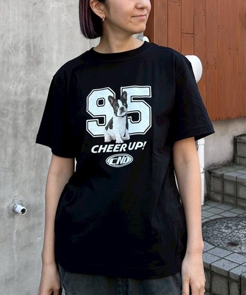 Candy Stripper（キャンディストリッパー）の「CHEER UP! Tシャツ（Tシャツ/カットソー・レディース・レッド/オフホワイト/ライトブルー/ブラック・M/L/XL）」の3枚目の写真