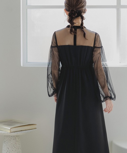 birei(ビレイ)の「フロントノットドレス(ドレス・レディース・ネイビー/チャコール/ブラック・M)」の21枚目の写真