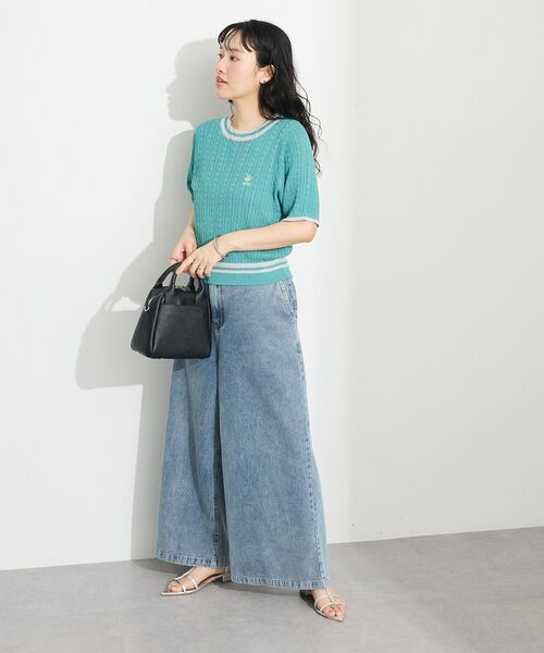 CRAFT STANDARD BOUTIQUE(クラフトスタンダードブティック)の「デニムタックパンツ(デニムパンツ・レディース・ライトインディゴブルー/ダークインディゴブルー・L/M)」の21枚目の写真