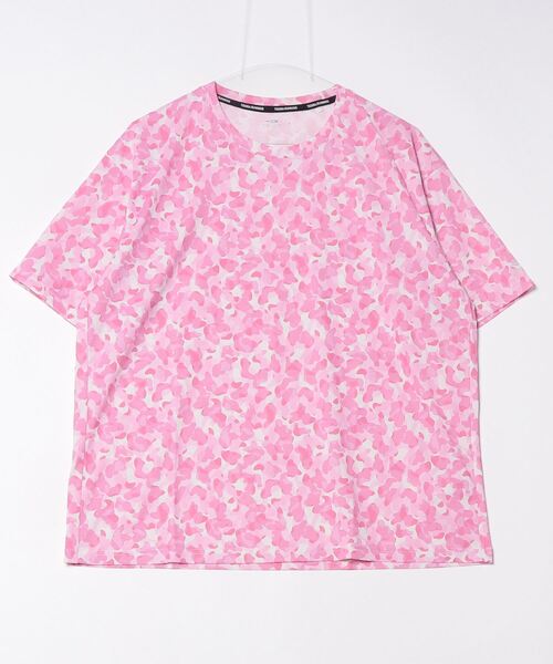 ティゴラ TIGORA ランニング ユニセックス半袖Tシャツ 総柄ビッグ
