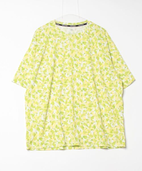 TIGORA(ティゴラ)の「ティゴラ TIGORA ランニング ユニセックス半袖Tシャツ 総柄ビッグシルエット(Tシャツ/カットソー・メンズ・ブルー/ホワイト×グレー/ピンク/イエロー/ブラック×グレー・2XS/SS/S/M/L/XL/2XL)」の5枚目の写真