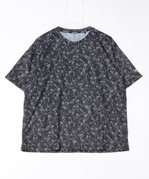 ティゴラ TIGORA ランニング ユニセックス半袖Tシャツ 総柄ビッグシルエット