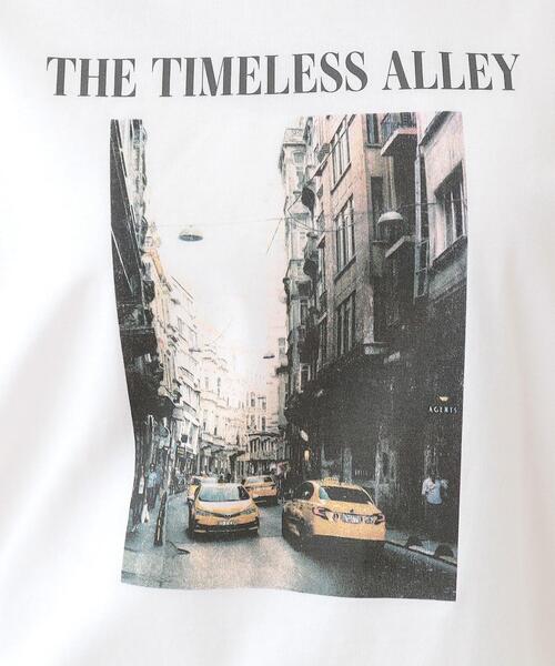 SHOO・LA・RUE（シューラルー）の「【洗える/S-LL】一枚でもレイヤードでも グラフィック長袖Tシャツ（Tシャツ/カットソー・レディース・ホワイト系1/ホワイト系2/ブラック系1/ベージュ系その他6/イエロー系その他4/ネイビー系2/ブルー系8/チャコール・01/03/04/02）」の16枚目の写真