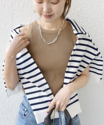 アメリカン スリーブ リブ タンクトップ