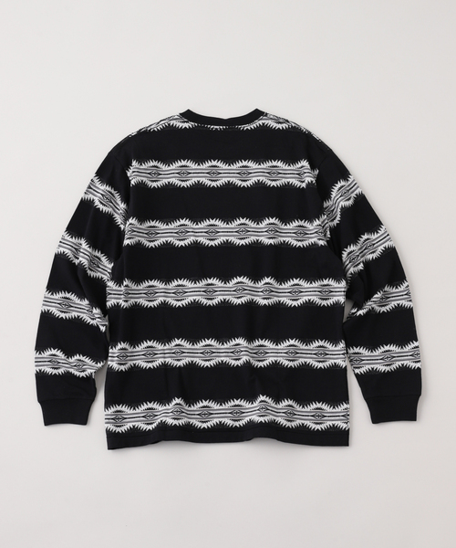 B.C STOCK(ベーセーストック)の「【PENDLETON / ペンドルトン】ジャガードロングスリーブTEE(Tシャツ/カットソー・メンズ・ブラック・SMALL/MEDIUM)」の6枚目の写真