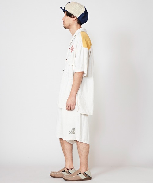 チャイハネ(チャイハネ)の「【チャイハネ】YOKOHAMA BEER×grn×Amina カラハナビMEN'Sハーフパンツ(その他パンツ・メンズ・イエロー/ホワイト・FREE)」の5枚目の写真